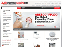 Tablet Screenshot of fireprotectionsupplies.com